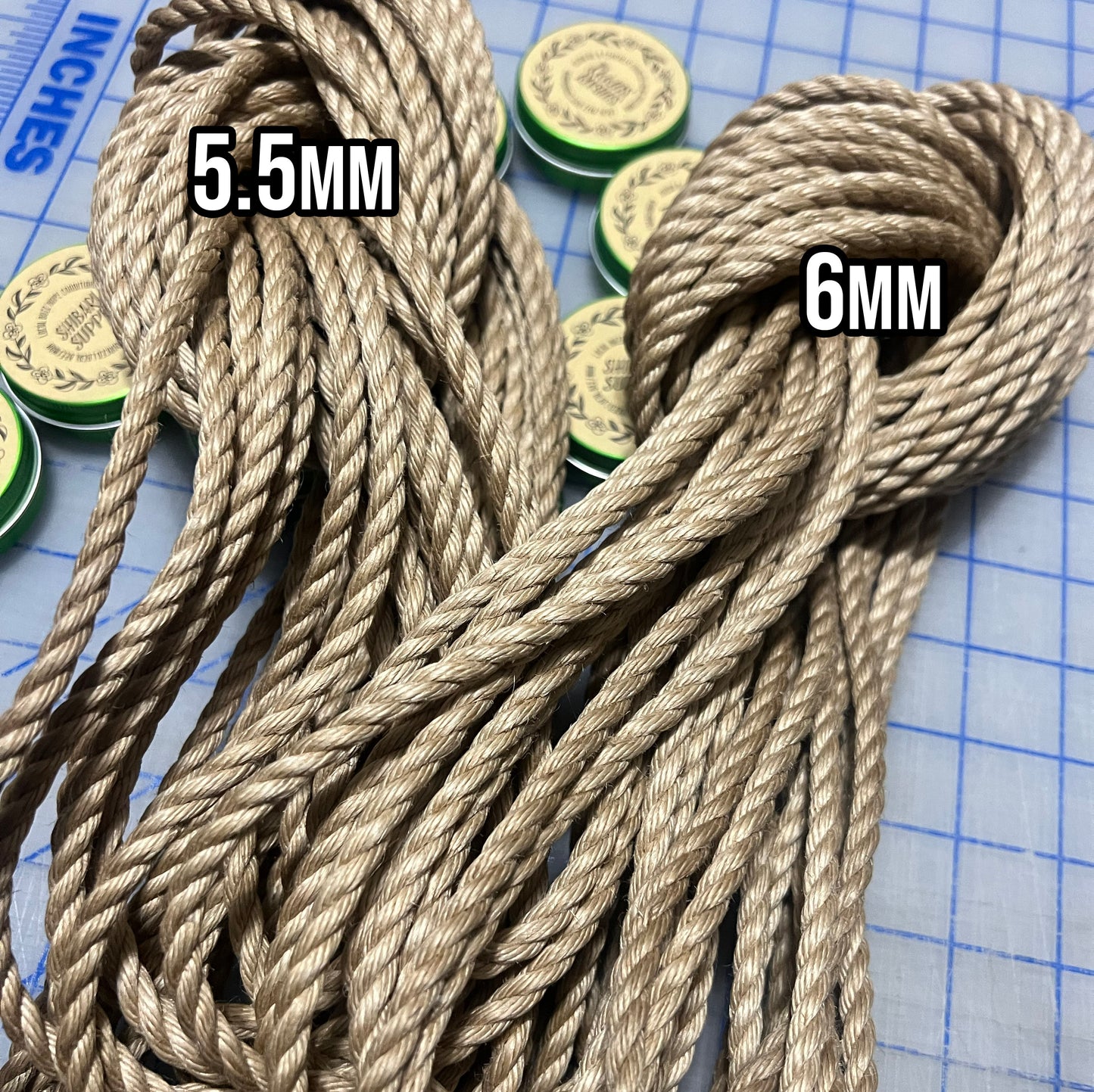 Amatsunawa Jouyoku 6mm JBO-Free Jute Rope - 8m hank