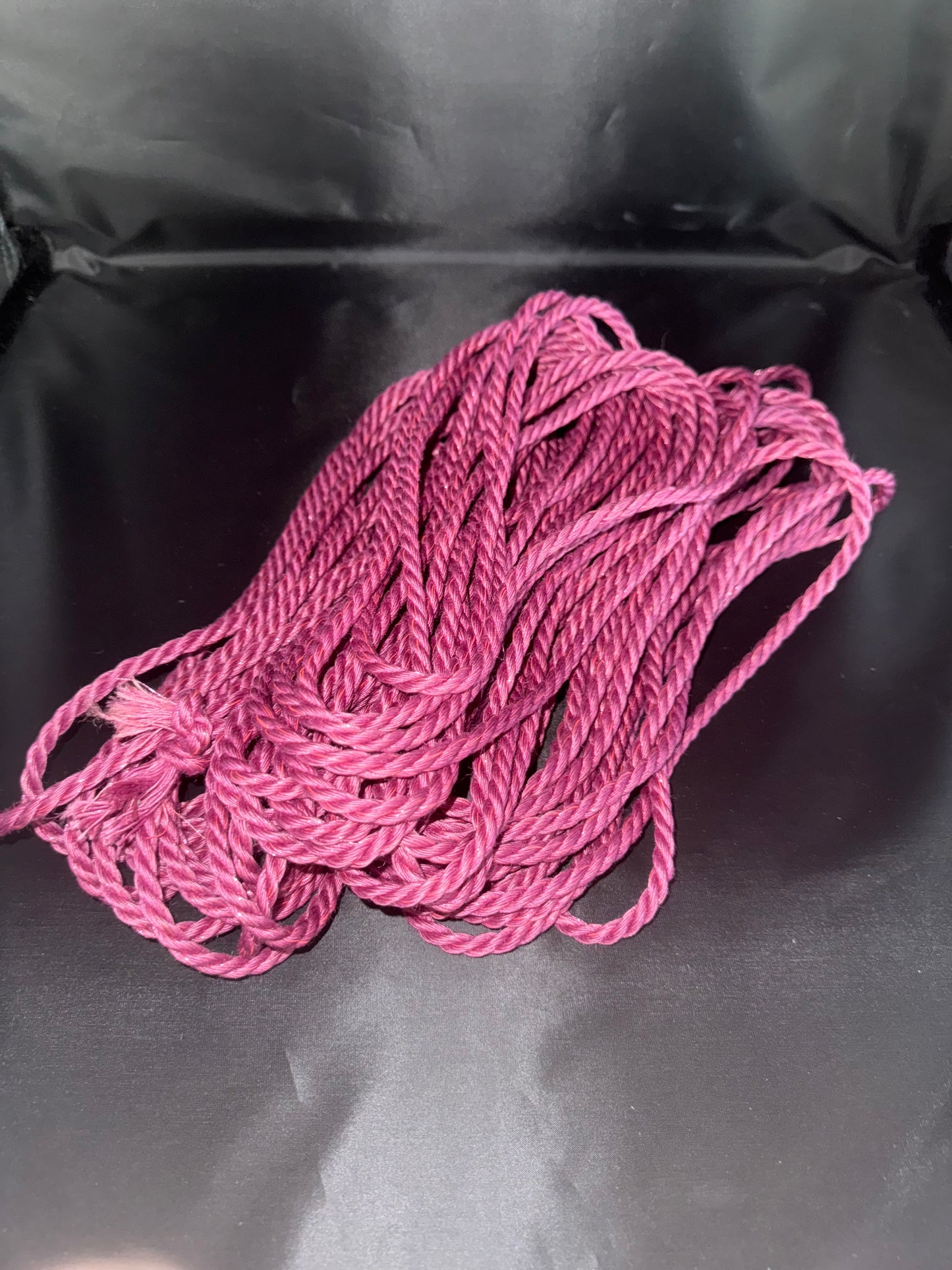 Unicorn Style Conductive + UV Pink Jute Shibari Rope Bundle
