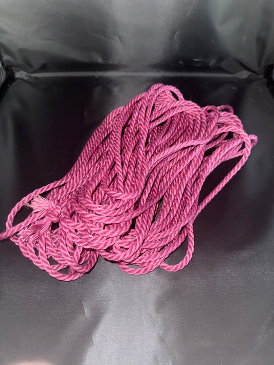 Unicorn Style Conductive + UV Pink Jute Shibari Rope Bundle