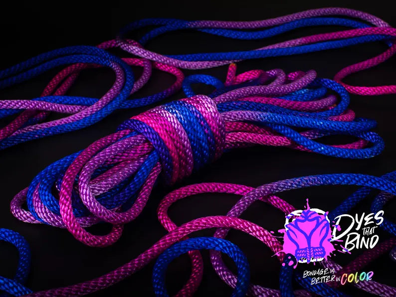 Bi Pride Solid Braid Silky Nylon Rope - 30ft hank