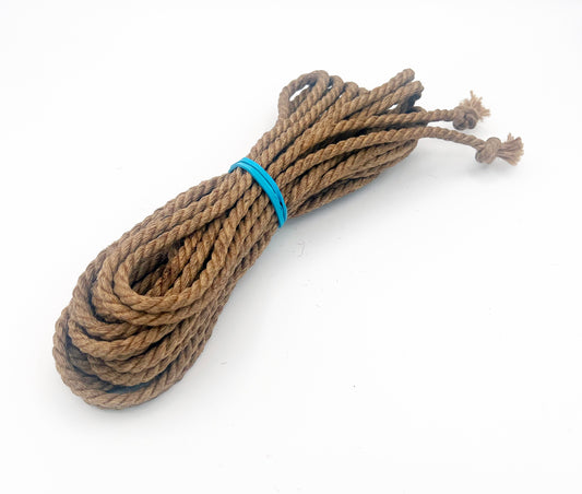 Nomad Customs 6mm "Texas Edition" Natural Jute Rope - 30' hank - conditioned