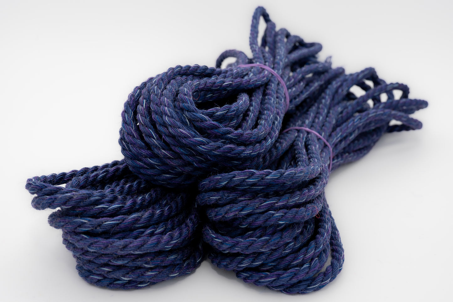 Unicorn Style Conductive + UV Blue Jute Shibari Rope Bundle