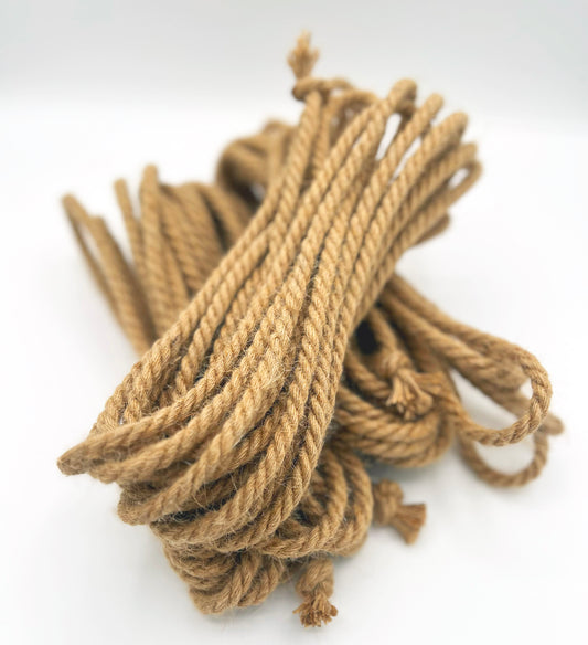 Nomad Customs 6mm "Texas Edition" Unconditioned Natural Jute Rope - 8m+ hank